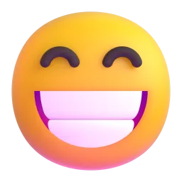 beaming face with smiling eyes