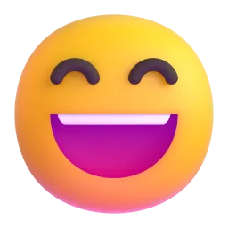 grinning face with smiling eyes