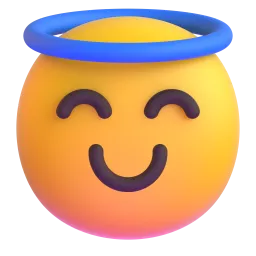 smiling face with halo