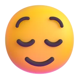 relieved face
