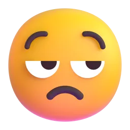 unamused face