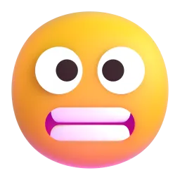 grimacing face