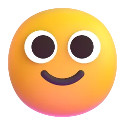 slightly smiling face