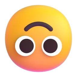 upside-down face