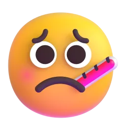 face with thermometer