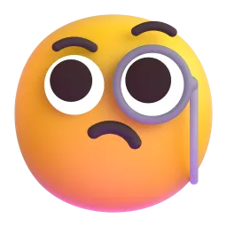 face with monocle