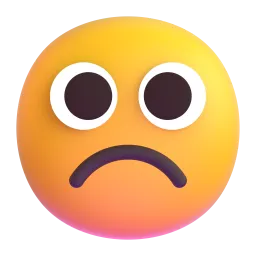 frowning face